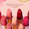 FLOWER BEAUTY By Drew Barrymore Petal Pout Lipstick - Nourishing & Highly Pigmented Lip Color with Antioxidants, Matte Finish - Spiced Petal