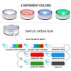 IFOLAINA LED Light Base Lighted Display Stand for Crystal 3D Photo Glass Art Tumbler RGB Multicolor Lighting Round Pedestal USB Battery Operated - Flat