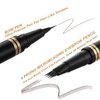 Eyebrow Pen Makeup Kit, with 4 Tip Waterproof Microblading Eyebrow Pencil, Eyeliner, Eyebrow Pomade and Dual-ended Eyebrow Brush, Brow Pencil Eyebrow Kit for Natural Looking - Black Brown