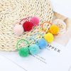 inSowni 30 Pieces/15 Pairs Cute Hair Ties with 3cm/1.2" Pompom Ball Rubber Bands Pigtail Ponytail Holders Hair Scrunchies for Baby Girls Infants Toddlers Kids Teens Thin Hair