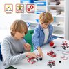 ITECRONH Fire Trucks STEM Building Toy Set for Boys Age 8-12 - Metal Fire Building Block Toys Model Car Kits Set - Fire Fighting Cars STEM Kits for Kids 6-8, 8-10 Stem Projects Vehicles