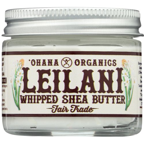 'Ohana Organics Moisturizing Leilani Hawaiian Whipped Shea Body Butter Cream, 2 oz