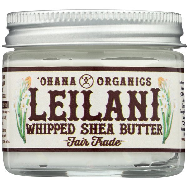 'Ohana Organics Moisturizing Leilani Hawaiian Whipped Shea Body Butter Cream, 2 oz
