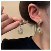 Sttiafay Vintage Crystal Teardrop Earrings Rhinestone Drop Earrings Sparkly Cz Teardrop Dangle Earrings Gold Square Gem Stud Earrings Jewelry for Women