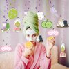 Spa Hanging Swirls, Spa Themed Hanging Swirls for Girls, Spa Birthday Ceiling Decorations, Makeup Party Hanging Decorations,Slumber Party Decor, Spa Party Decorations, 16Pcs