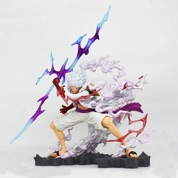 Luffy Figure, Gear 5 Luffy Action Figure, 11" Anime Statues Figurine Birthday Toy Collection Gifts PVC