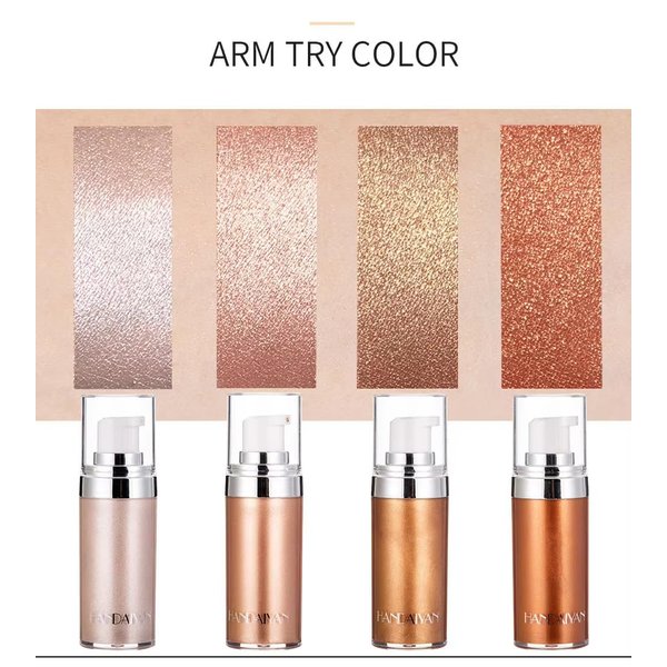 R.Y.M Face Body Glitter Makeup, Golder,Glitter Bod,Shimmer, for Face and Body Pearlescent Makeup,With Beautiful Shiny Finish (3# Bronze Gold, 2.0 Ounce (Pack of 1))