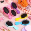 Epakh Hair Brush 6 Pack Mini Wet Travel Detangling Brushes Kids Detangler Hair Brushes Soft Bristle Hair Brush for Women Curly Hair Classic Colors