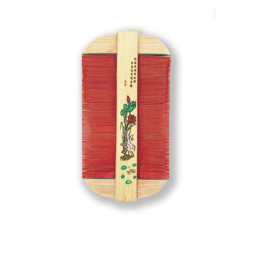 Comb Bamboo grate comb Lice comb dandruff comb Vintage comb beard comb hair combs Super dense tooth comb Children comb (red)