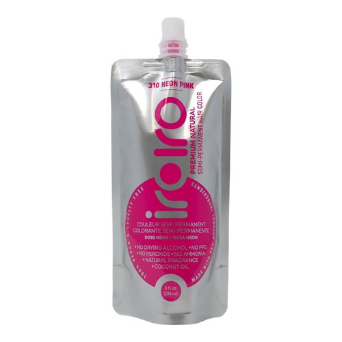 IROIRO Premium Natural Semi-Permanent Hair Color 310 Neon Pink (8oz)