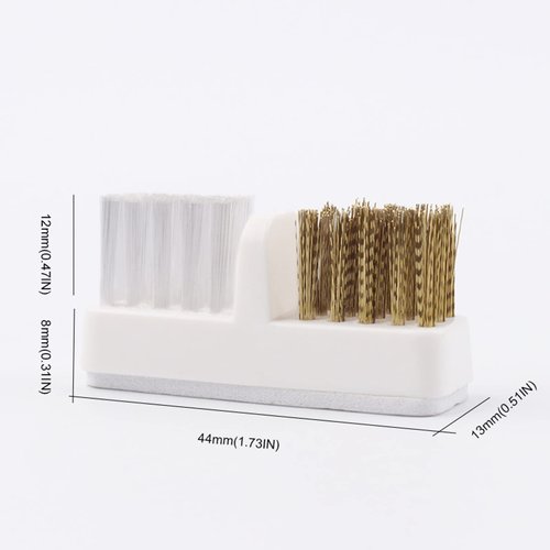 TEONEI Nail Drill Bit Wire Cleaner Brush,Nail Art Cleaner Tool for Nail Salon or Home Use,3Pcs