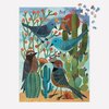 Galison Desert Avian Friends 1000 Piece Puzzle from Galison - 20" x 27" Beautifully Illustrated Puzzle from Geninne Zlatkis, Thick & Sturdy Pieces, Challenging Activity for Adults, Unique Gift Idea!