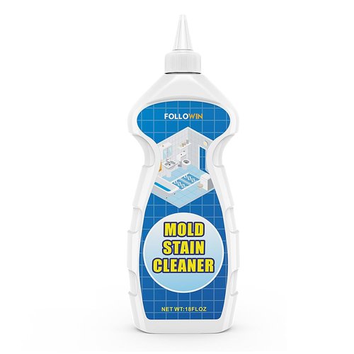 FOLLOWIN Mold and Mildew Bathroom Cleaner Gel 18oz, Household Stain Cleaner for Showers Tiles Grout Sealant Sinks