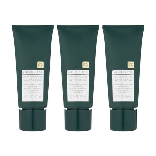 Kristin Ess Hair Instant Exfoliating Scalp Scrub for Build Up and Dandruff, Soothing Dry Scalp Tr...