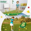Liberry Kids Golf Club Set for 3 4 5 6 Years Old Boys Girls, Adjustable Toddler Golf Set with Putting Mat, Cornhole Board, Outdoor Indoor Sports Toy Christmas Birthday Gift