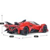 Toy Cars Apo Project EVO Model 1:24 Metal Diecast Car Toys with Light and Sound Pull Back Car for 3 4 5 6 7 Year Old Boys (Red)