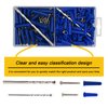 Kevinrooty Conical Concrete Wall Anchors and Screws Kit,240 Pcs Wall Anchors and Self Tapping Screw with 2 Pcs Masonry Drill Bits,for Stucco Concrete Masonry Brick Wall.