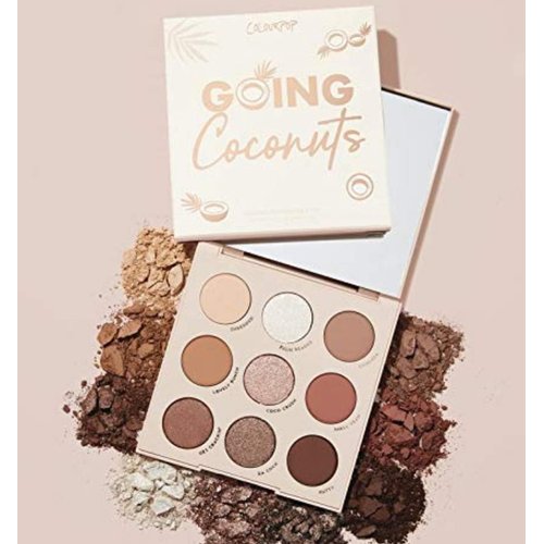 Colourpop ''Going Coconuts'' Shadow Palette - 9 Pan Eyeshadow Palette Full Size, No Box, 0.03 Ounce