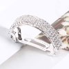 Yheakne Boho Crystal Ponytail Hair Cuff Barrette - Geometric Rhinestone Hair Tie Ring Bling Hair Accessory for Women and Girls Gifts