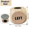 FAILUN Left Right Center Game Dice 1 Inch Wooden Dice with Drawstring Bag, Easy to Store and Carry Around, Convenient for Travel (3 Pcs)