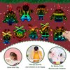 JULMELON Christmas Scratch Art, 36 PCS Christmas Crafts Kits for Kids Rainbow Magic Scratch Paper Cards Xmas Hanging Ornaments Decorations DIY Winter Holiday Party Favors