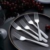 24 Pieces Dinner Forks Set (7.1 inch), Unokit Silver Stainless Steel Dinner Forks Set of 24, Forks Silverware, Flatware Forks for Home, Kitchen or Restaurant - Mirror Polished, Dishwasher Safe