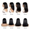 TopSilky Bob Wig Human Hair 13x4 Bob Lace Front Wigs Human Hair Pre Plucked With Baby Hair 180% Density Short Human Hair Wigs Straight Bob Frontal Wigs Human Hair (Natural Color, 14 INCH)