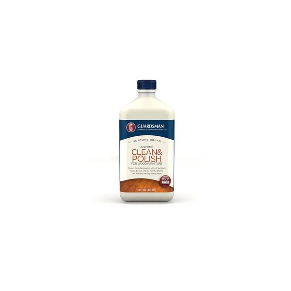 Guardsman Clean & Polish for Wood Furniture, Cream Polish 16 oz 461500 by Guardsman