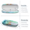 Fintie Hard Shell Eyeglasses Case, Portable Protective Glasses Cover Eyeglass Holder Box with Cleaning Cloth for Men Women, Emerald Marble