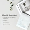 AS OF TODAY Peptide Renewing Facial Mask Sheet (5-Pack) - Intensive Hydrating Face Masks - Deep Moisturizing Rejuvenating Soothing Face Mask for All Skin Type | Minimal & Clean Beauty, Korean