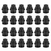 FZJDSD 24 pcs Black Wheel Lug Nut Covers Caps Compatible with Chevy Gmc 1500 2500 Full Size Truck Thread, Size M27-2.0, Hexagon Thread Size 27mm, Inner Thread Size 22mm, Height 40MM Replace 15646250