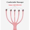 Angzhili Head Massager,Protable Hand Held SPA Scalp Massager for Stress Relax,Gentle Massage Comb Massager,Comfortable Handheld Claw Scalp Massager (Pink)
