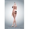 1/6 Scale Female Body,12inch Super Flexible Seamless Female Figure Body Makeup Version with Undetachable Feet Tall and Slender Miniature Action Figure (Pale Skin)