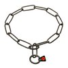 Herm Sprenger Black Stainless Steel Chain Collar for Bernese Mountain with Long Links - 3 mm x 20 Inches
