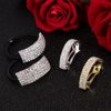 4 Pieces Rhinestone Barrette Glitter Hair Tie Metal Spring Hair Clip Crystal Ponytail Holder Headband Women Wedding Hair Accessories Birthday Mother's Day Gift for Women