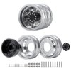 QUE-T 4pcs Aluminum Rear Wheel Hubs Rims for 1/14 Tamiya Tractor Climbing Trailer RC Car Upgrade Parts