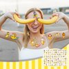 192PCS Banana Temporary Tattoos 16 Sheets of Fun Yellow Cartoon Banana Stickers, Perfect for Birthday Party Favors, Kids Decorations, and Gifts for Boys and Girls
