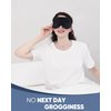 MZOO Sleep Mask for Side Sleeper Women Men, Updated Design 100% Light Blocking Eye Mask, 3D Contoured Blindfold for Sleeping, Breathable & Soft Eye Shade for Travel Meditation Nap, Black