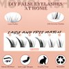 Lash Clusters with Bottom Lashes Cat Eye Lash Cluster Eyelash Extensions Wispy C Curl Fox Eye Lashes Left&Right Fluffy Eyelashes Clusters, by Momolash