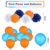 Skylety 53 Pieces Dart Battle Party Supplies Dart Gun Birthday Decorations Supplies Include Gun Banner Paper Flower Pom Hanging Swirls Latex Balloons Tassel Garland Cake Cupcake Topper