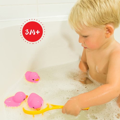 16PCS Pink Rubber Duck Kids Bath Duck Toys for Toddlers Boys Girls,Squeak and Float Rubber Ducks in Bulk Baby Shower Duck Decorations Party Favors (2.2’’)