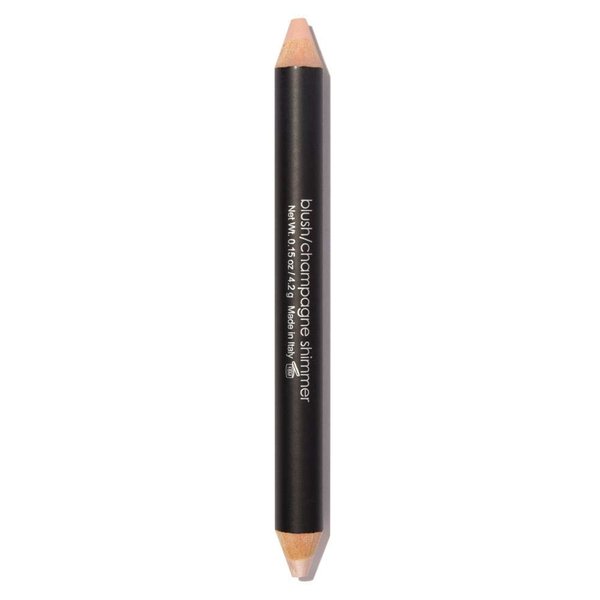 Duo Brow Highlighter Eye and Face Pencil Shimmer/Matte Dual Ended by Pree Cosmetics (Blush Champagne Shimmer)