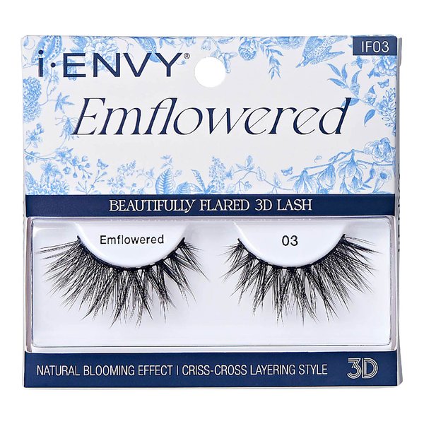 iEnvy Emflowered Natural Blooming Effect Fake Eyelashes Flared 3D False Lashes (03)