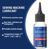 SMAPHY Sewing Machine Oil with 1.5-inch Needle tip and Dual-Ended Brush, Clear Machine Oil for Lubrication of All Sewing Machine Moving Parts