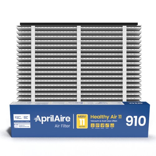 AprilAire 910 Replacement Filter for AprilAire Whole House Air Purifiers - MERV 11, Clean Air & Dust, 25x20x4 Air Filter (Pack of 1)
