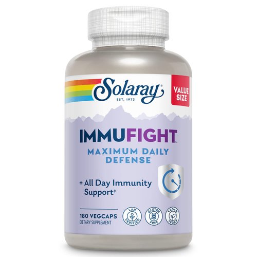 SOLARAY Immufight Maximum Daily Defense, All Day Immune Support, Vitamin C, Vitamin D, Zinc, Prob...