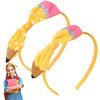 2 PACK Back To School Headband, Yellow Pencil Headbands Cute Pencil Bow Hair Band for Women Bow School Hair Band Hair Accessories Back To School Outfits