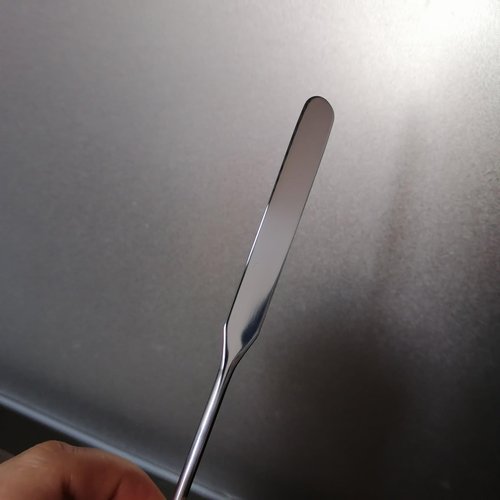 2 Pieces Stainless Steel Makeup Spatula Foundation Mixing Tool Eye Cream Spoon Foundation Spatula Cosmetic Skincare Spatula Nail Art Makeup Stirring Rod for Home Beauty Salon, Silver