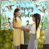 Avezano Mallard Duck Birthday Banner Mallard Duck Theme Happy Birthday Party Decorations Duck Hunting Birthday Party Supplies Party Decor Banner 70.8 x 43.3 Inch