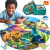 ZIZZ Dinosaur Floor Puzzles for Kids- Top Boy Gifts for Birthday Party Supplies, 70Piece Dinosaur Puzzle for Kids Age 4-6 Year Olds, Preschool Toys Gifts for 3 4 5 6 7 8 Years Old Toddlers Boys